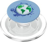 Ambientalista Arte Globo Diseño Y Sostenibilidad Tierra PopSockets PopGrip para MagSafe