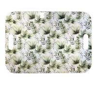 Ambiente Bandeja para servir 47 x 33 cm, diseño de plantas tropicales, hojas, selva, melamina, bandeja decorativa con asas