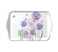 Ambiente Bandeja pequeña decorativa de melamina, 13 x 21 cm, diseño de flores, pastel, serie Flower Beauty