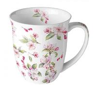 Ambiente Blossom 18418160 - Taza de porcelana (400 ml), diseño de flores
