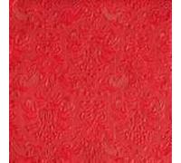 Ambiente - Cóctel Servilletas - Elegance - grabado - 25x25cm - 15 Piezas - diferentes colores - Rojo - 5515