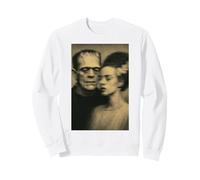 Ambiente de Terror gótico tormentoso con Oscuridad cinematográfica Sudadera, Unisex para Adultos, Blanco, L