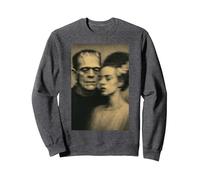 Ambiente de Terror gótico tormentoso con Oscuridad cinematográfica Sudadera, Unisex para Adultos, Jaspeado Oscuro, L