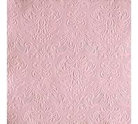ambiente Elegance - Servilletas con relieve - 33 x 33 cm - 15 unidades - color: Pastel Rose 1109