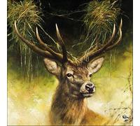 Ambiente Servilleta de 33 cm con ciervo orgulloso, paquete de 20