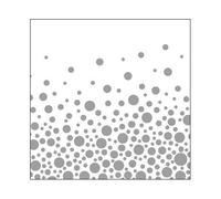 Ambiente Servilleta Motivo: Sparkling Dots Plata - Puntos Plata 20 Servilletas por Paquete, 25x25cm