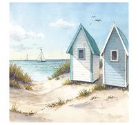 Ambiente Servilleta Sunny Beach 33 x 33 cm, papel, diseño de playa, decoración de mesa