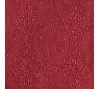 Ambiente Servilletas de papel 33 x 33 cm, 3 capas, 15 unidades con adornos en relieve, de alta calidad y sostenibles, servilletas de papel desechables para bodas, cenas, gastronomía, fiestas