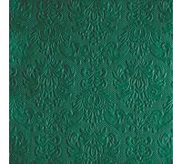 Ambiente Servilletas de papel 33 x 33 cm, 3 capas, 15 unidades con adornos en relieve, de alta calidad y sostenibles, servilletas de papel desechables para bodas, cenas, gastronomía, fiestas, bodas