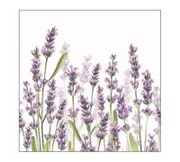 Ambiente - Servilletas de papel - Lavender Shades / Lavanda, color blanco, 25 x 25 cm