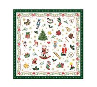 Ambiente Servilletas navideñas de 33 cm, paquete de 20 unidades, color verde