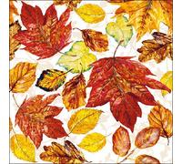 Ambiente Sirvilletas de Papel - Servilletas Almuerzo/Fiesta/Aprox. 33x33cm Otoño - Autumn - Hojas - Ideal como Regalo y Tisch-Deko