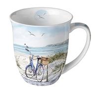 Ambiente Taza de bicicleta en la playa aprox. 10,5 x 9,5 cm