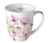 Ambiente Taza de magnolia floreciente, volumen aprox. 0,4 l.