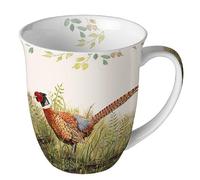 Ambiente Taza de porcelana aprox. 400 ml, taza de hueso, taza para té o café, otoño, invierno, Navidad, Navidad, gloriosa feasant