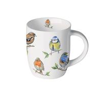 Ambiente Taza de té con asa, 0,2 L, diseño de pájaros, porcelana china