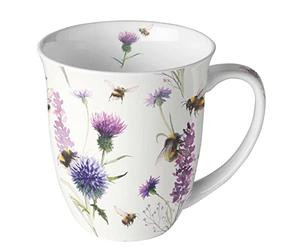 Ambiente Taza de té y café, 0,4 L, animales salvajes, casa de campo, caza, animales salvajes, porcelana china fina