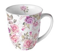 Ambiente Taza Porcelana Rosas Colección Flores Taza - Té/Café - Artículos de Regalo