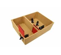 AMBIENTS ARTESANIA TOROS DE Juguete con Toril Artesanal DE Madera para Plaza TOROS Juguete Pack Infantil Completo Incluye 4 TORITOS Negros Miniatura Corral Tradicional Medidas 33X24X11 CM
