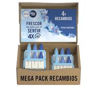 Ambipur 3Volution Despertar Primaveral Recambio De Ambientador Eléctrico,Azul, 80ml, 3 Aromas Que Se Alternan Para Eliminar Olores