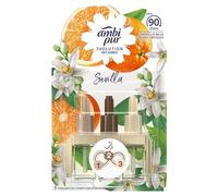 Ambipur 3Volution Naranja y Neroli Recambio De Ambientador Eléctrico 20 ml, 3 Aromas Que Se Alternan Para Combatir Los Olores