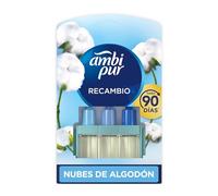 AMBIPUR 3Volution Nubes de Algodón Recambio Para Ambientador Eléctrico - 20 ml, El embalaje puede variar