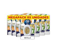 Ambipur Ambientador Para Baño, Elimina y Previede De Malos Olores En El Cuarto De Baño, Fragancia Naranja y Canela, Pack de 8 Unidades