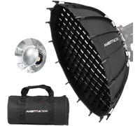 AMBITFUL 80 cm / 31.5'' Studio Silver Wide Angle Beauty Dish Honeycomb Grid Bowens Mount for Photography Studio Flash Head and Monolight