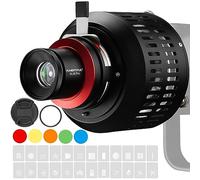 AMBITFUL AL-18 Pro Bowens Mount Snoot óptico de enfoque, foco ajustable con gobos y filtros para luz de fotografía de estudio