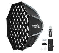 Ambitful Q1 Softbox de liberación rápida, con soporte Godox, Octa de 18 | Softbox octogonal modificador de iluminación para fotografía, con soporte Gopdox para Godox AD300PROII Godox ML100R ML60