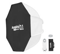 AMBITFUL Q1 Softbox de liberación rápida, modificador de iluminación de fotografía, estilos de bola, octa, tira y rebote (soporte Godox, rebote de 18 pulgadas)