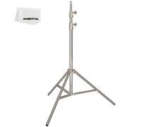 AMBITFUL Soporte de luz de estudio fotográfico de 200 cm de acero inoxidable para HTC Vive VR, vídeo, retrato y fotografía de productos, Paquete de 1