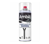 AMBITI | Lubricante de silicona antiadherente en spray 400ml | Para cremalleras, juntas de goma, bisagras y piezas móviles | Protección y deslizamiento en puertas, ventanas, bicicletas y más