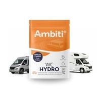 Ambiti | Hydro Camper | Monodosis Hidrosolubles Perfumadas para Inodoros Portátiles y Depósito de Residuos | Descomposición y Eliminación de Residuos Orgánicos y Papel | Piña Colada | 20 dosis de 10g