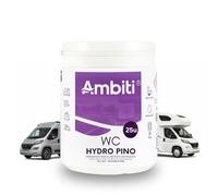 ambiti | WC Hydro | Monodosis Hidrosolubles para Depósito de Residuos de Autocaravanas,Caravanas y Campers| Antibacteriano| Elimina Deshechos Orgánicos y Papel Higiénico| Fragancia Pino| 25ud