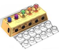 Ambition A1 Mezclador de Tinta para Tatuajes Inalámbrico Mezclador de Color IP53 Impermeable, Batería de 2400 mAh, Vortex de Laboratorio con 12 Vasos de Color y 200 Palitos Magnéticos para Tatuadores