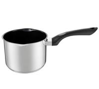 AMBITION Cacerola de acero inoxidable para inducción, 14 cm, 1,6 L, antiadherente, con boquilla para lavavajillas