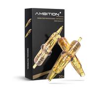 Ambition Glory Aghi Tattoo Cartucce #10 Bugpin 14RS - 20 Pezzi Monouso 0,3mm Round Shader per Macchinette Tatuaggi Rotative
