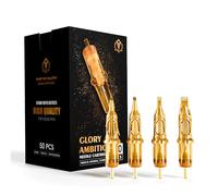 Ambition Glory Agujas Tatuaje 50 uds #12 Agujas Desechables de Varios Modelos y Tamaños para Máquina de Tatuar Rotativa