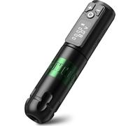Ambition Soldier Máquina de cartucho de tatuaje con bolígrafo de batería rotativa con motor inalámbrico de 2400 mAh sin núcleo pantalla LED digital suministro de equipo de tatuaje