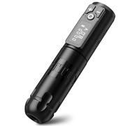 Ambition Soldier Máquina de cartucho de tatuaje con bolígrafo de batería rotativa con motor inalámbrico de 2400 mAh sin núcleo pantalla LED digital suministro de equipo de tatuaje