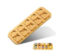 Ambition Soporte para Vasos de Tinta de Tatuaje, Base de 10 Agujeros para Suministros de Máquina de Tatuaje y Maquillaje Permanente