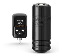 Ambition Torped Kit Máquina de Tatuar Rotativa Estilo Pluma con Batería 2400mAh, Motor sin Escobillas para Profesionales