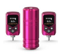 Ambition Torped Kit Máquina de Tatuar Rotativa Estilo Pluma con Dual Batería 2400mAh, Motor sin Escobillas para Profesionales