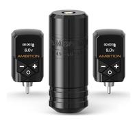 Ambition Torped Kit Máquina de Tatuar Rotativa Estilo Pluma con Dual Batería 2400mAh, Motor sin Escobillas para Profesionales