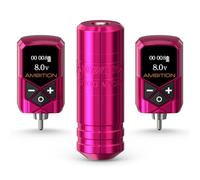 Ambition Torped Kit Máquina de Tatuar Rotativa Estilo Pluma con Dual Batería 2400mAh, Motor sin Escobillas para Profesionales