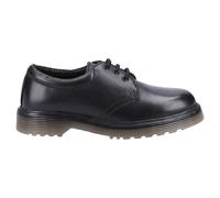 Amblers Aldershot Cuero Gibson Clásico Elegante Casual Hombre con Cordones Negra