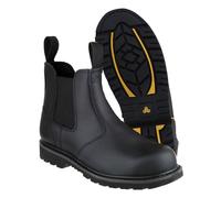 Amblers FS5 Hombre Premium Cuero Cosidas Meter Seguridad Botas Negras
