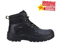 Amblers Safety 501R S1P Cuero Hombre Cordones Trabajo Construcción Botas Negras