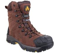 Amblers Safety Hombre AS995 Pillar Impermeable Botas Caña Alta Seguridad Nobuk Marrón 41